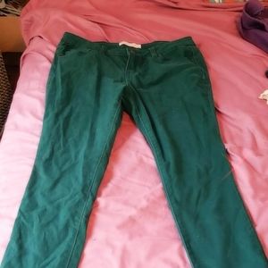 Green Skinny Jeans